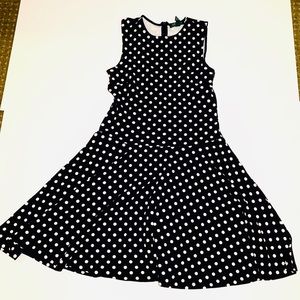 2/$20 Lauren Ralph Lauren Polka Dot Midi Dress MP